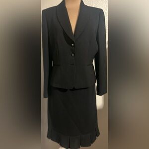 Elegant Black Pinstripe Blazer